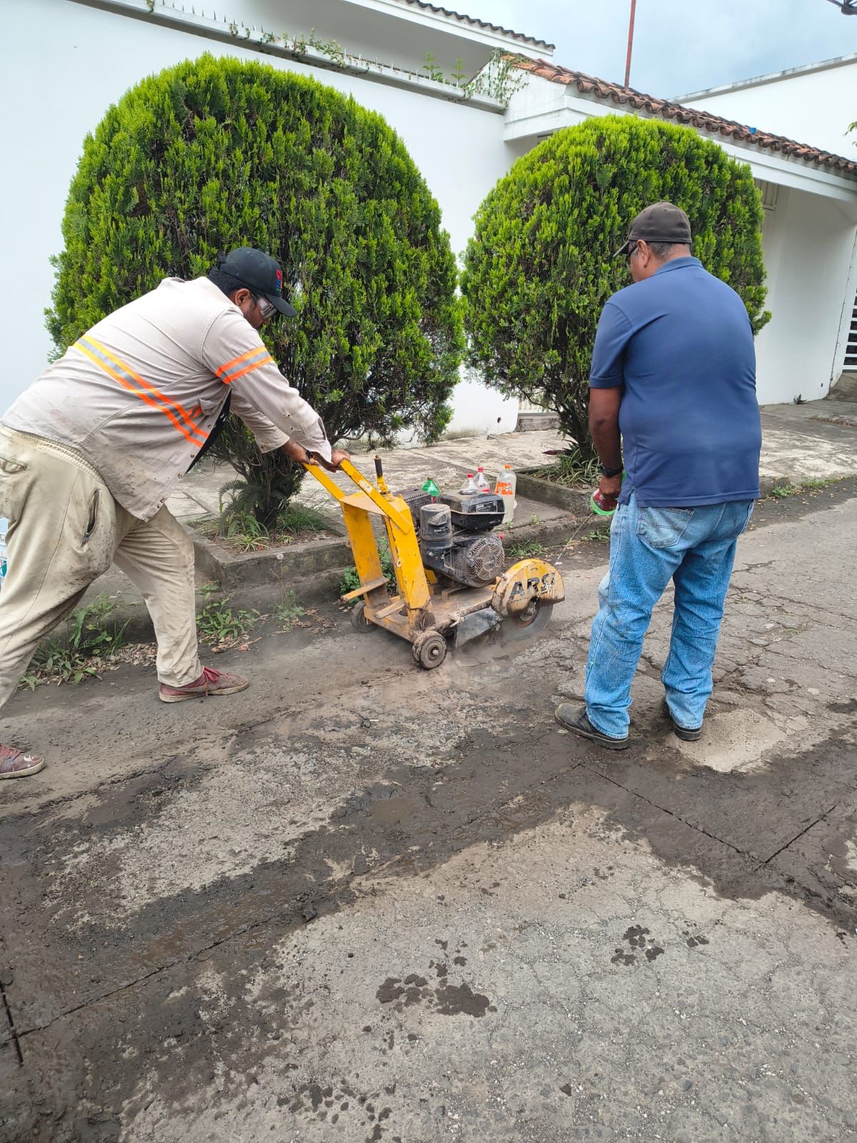 Preparan bacheo en avenida Los Pinos para mejorar la vialidad