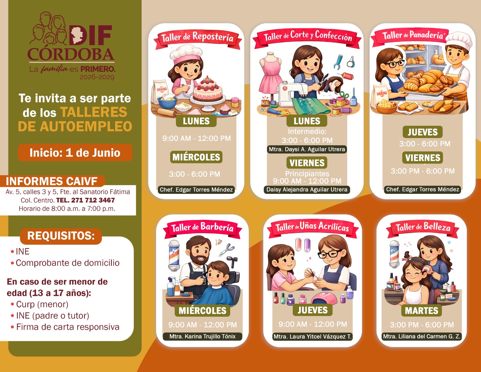 DIF Córdoba abre talleres de autoempleo ¡Inscríbete!