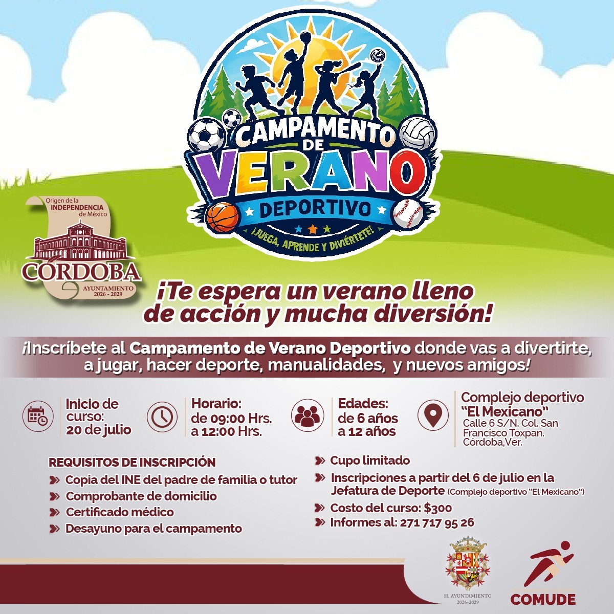 El Verano Deportivo 2026 llega a Córdoba