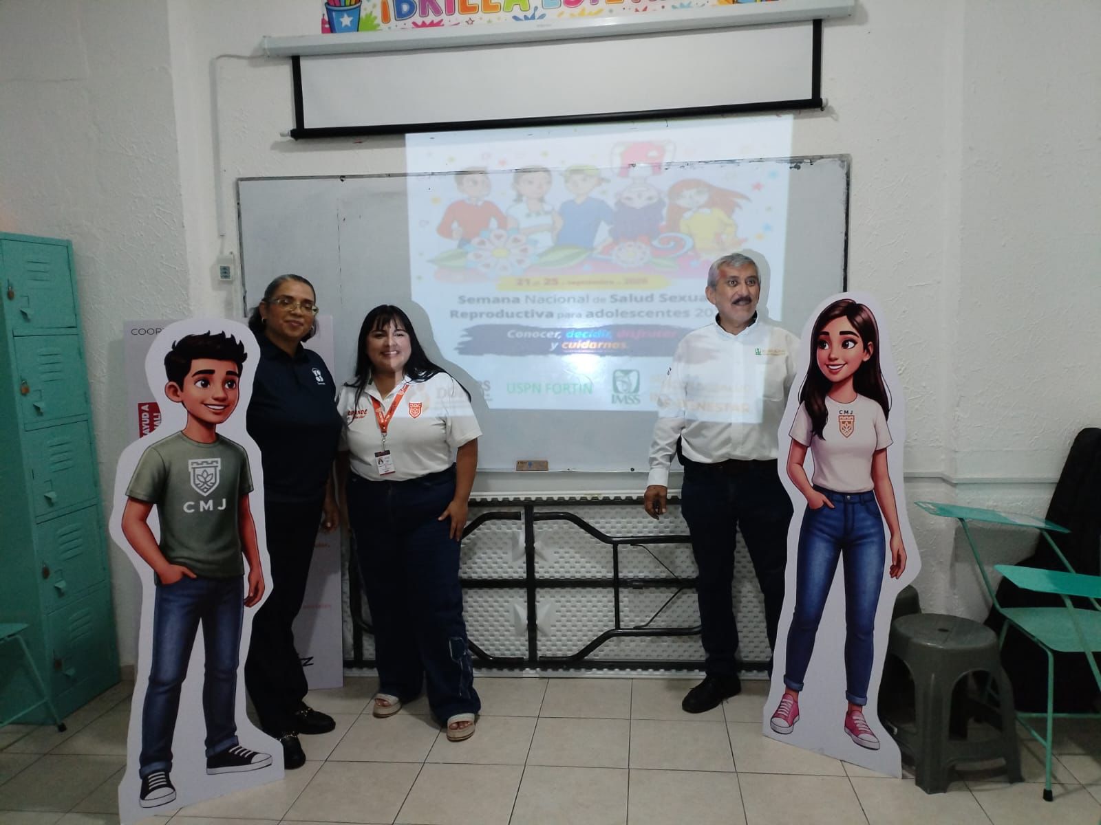 Orientan a estudiantes sobre salud sexual y reproductiva Juventud Fortín e IMSS Bienestar