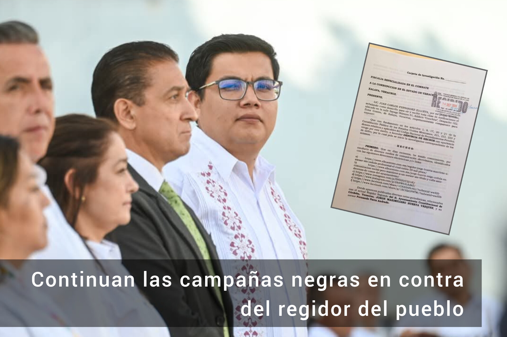 Filtran denuncia contra Jorge Huerta; difunden solo la primera hoja y desatan polémica en redes