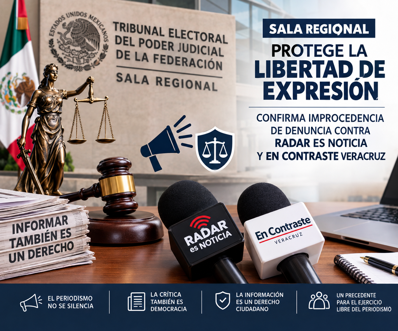 Sala Regional confirma improcedencia de denuncia contra Radar es Noticia y En Contraste Veracruz por parte de regidora 5ª de Córdoba